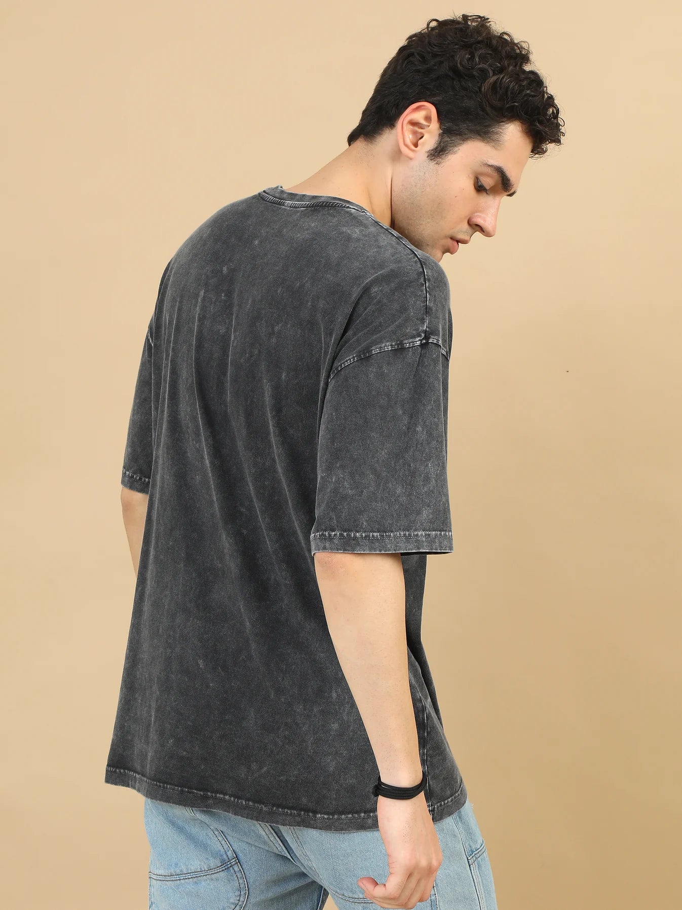 Acid Wash Oversized T-Shirt | Black β Premium Streetwear Essential