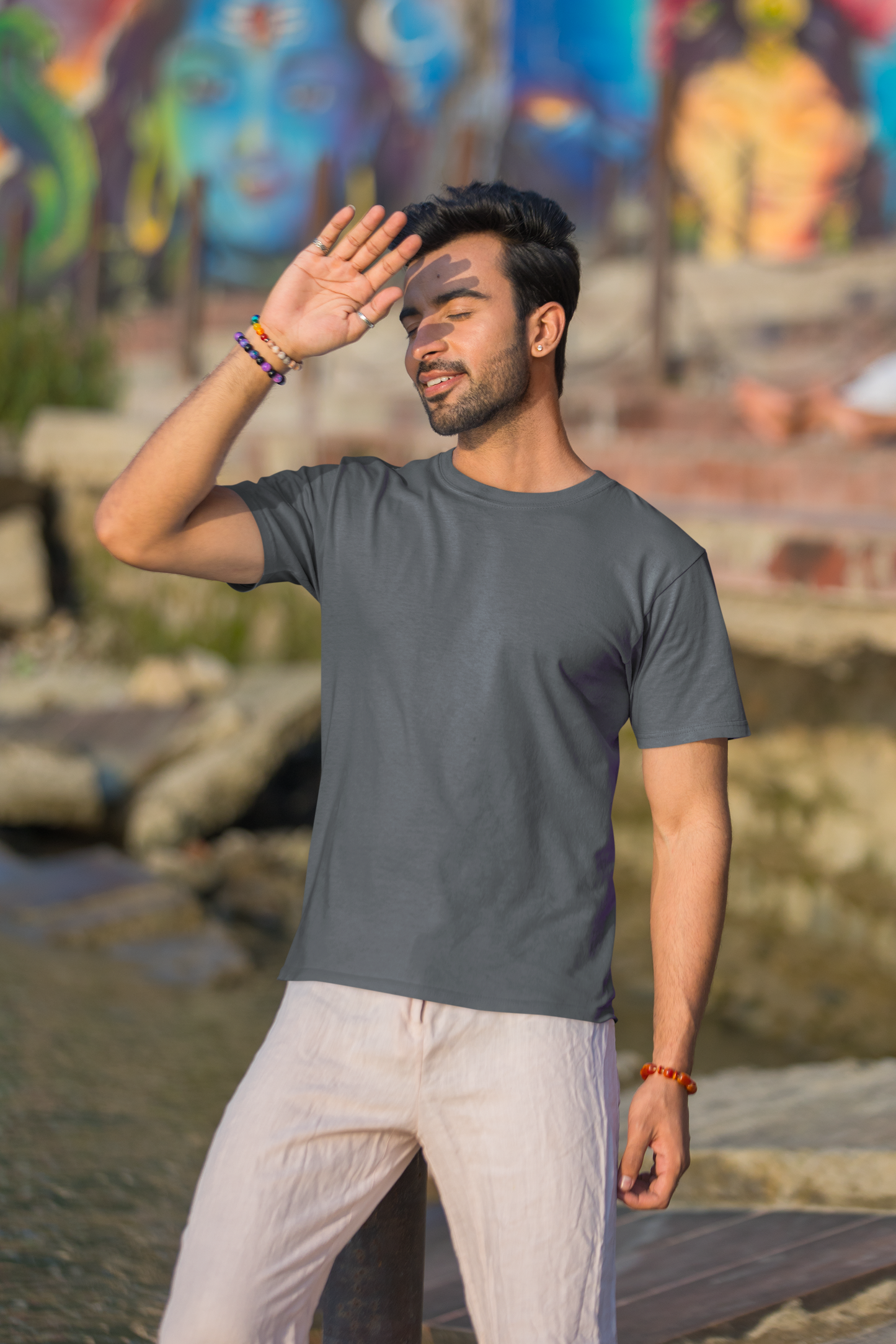 Essential Basics Crew T-Shirt | Steel Grey UC21