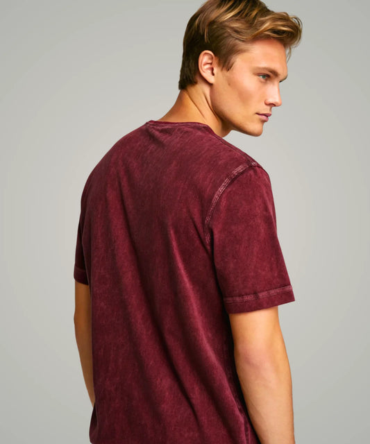 Acid Wash Oversized T-Shirt | Maroon – Premium Streetwear Essential