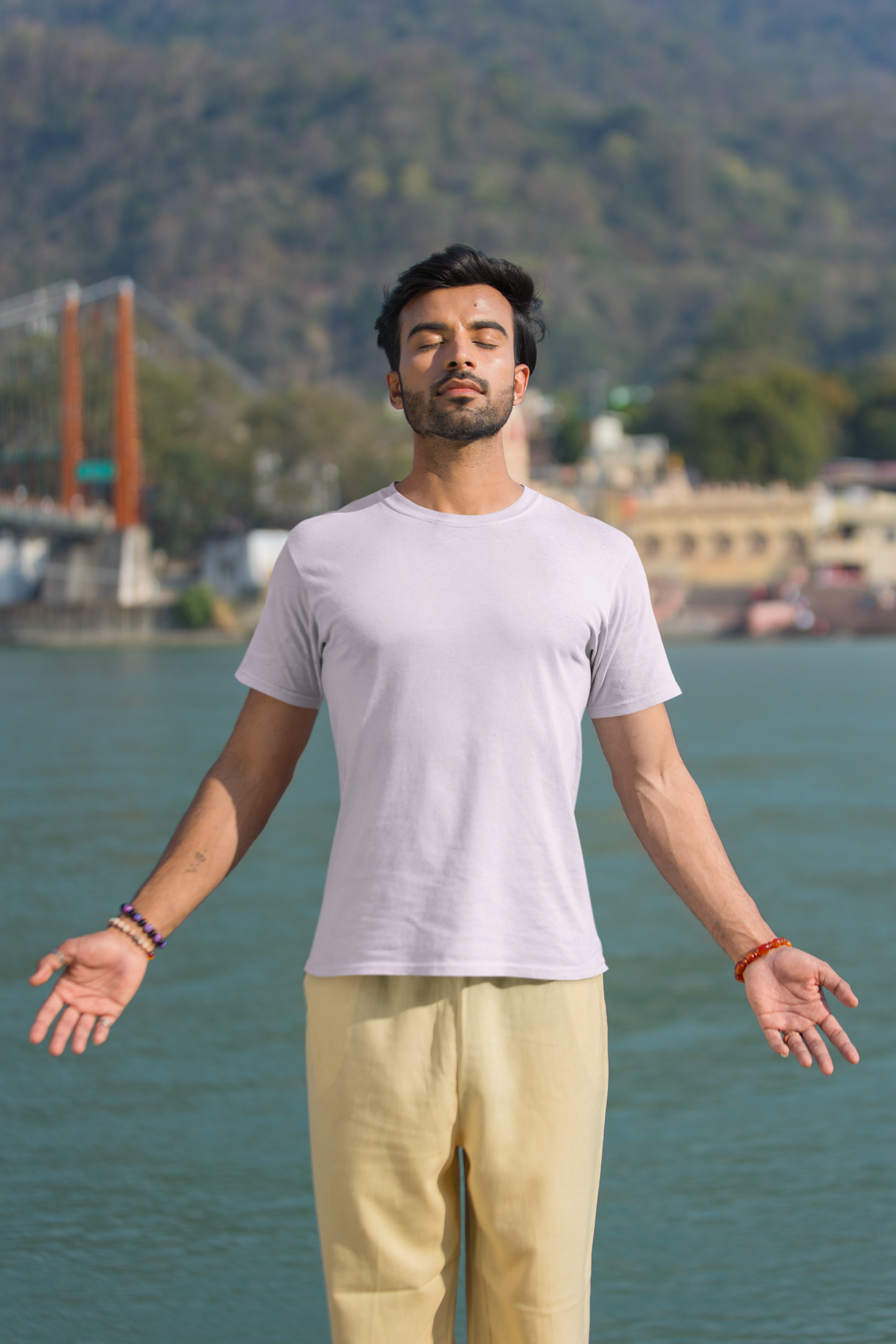 Essential Basics Crew T-Shirt | Baby Pink UC21