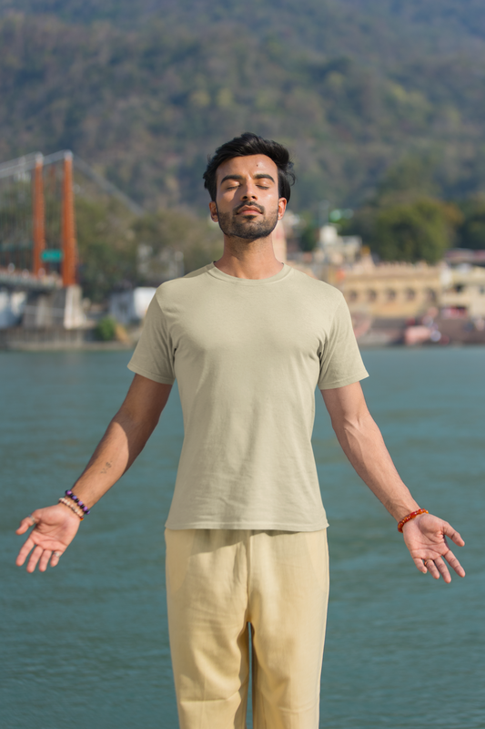 Essential Basics Crew T-Shirt | Beige UC21