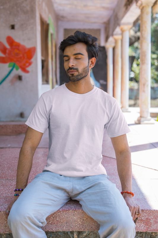Essential Basics Crew T-Shirt | Baby Pink UC21