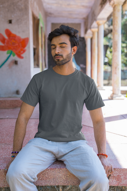 Essential Basics Crew T-Shirt | Steel Grey UC21