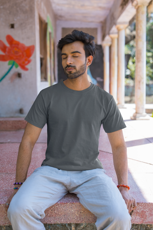 Essential Basics Crew T-Shirt | Steel Grey UC21